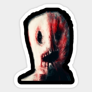 Scary face Sticker